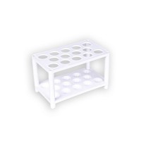 Штатив для пробирок (14 гнезд, h=77 мм) БЕЛЫЙ