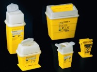 Контейнер 0,45 л, ПП, прямоугольный, для игл и других отходов, с демонтажным профилем, Deltalab