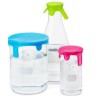 Крышки силиконовые, набор, S-M-L, голубой, 3 шт./уп., DWK Life Sciences (Duran, Wheaton, Kimble)