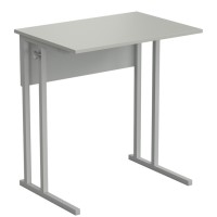 Стол ученический упрощенный 700х500х760, раб. поверхность - ЛАМИНАТ СЕРЫЙ