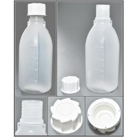 Бутылка градуированная 250 мл, с узким горлом, с крышкой, П/П, Кartell