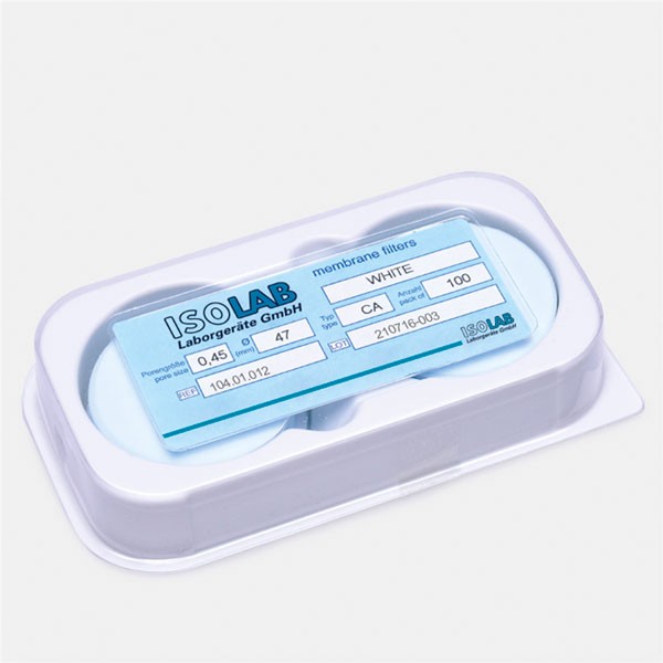 Мембранные фильтры ISOLAB 0,20 мкм, Ø 47 мм, CA
