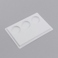 Планшет полимерный иммунологический одноразовый 3 лунки, белый, уп. 20 шт.