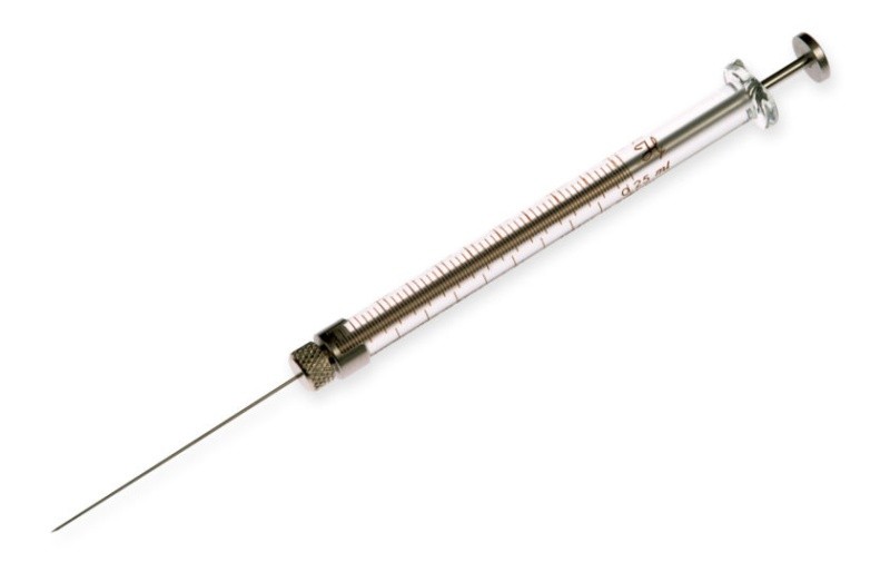 Шприц микролитровый Hamilton 250 мкл, 725 RN, Large Removable Needle, 22s ga, 2 in, point style 2