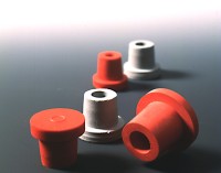 Пробка, натуральный каучук, серый, полая, шлиф 14/16, Deutsch &amp; Neumann