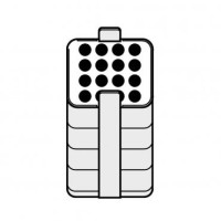 Адаптеры для 16 круглодонным пробирок на 3-15 мл, к прямоугольному стакану на 500 мл, для ротора A-4-81 и S-4x500, 2 шт/уп, Eppendorf