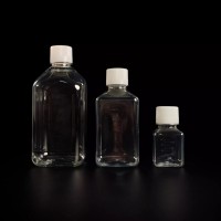 Бутыль 500 мл, для сред и реагентов, PET, прозрачная, стерильная, апирогенная, без НК, 50 шт/кор., Servicebio, Китай