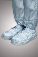 Комбинезон для чистых помещений, с капюшоном, с вшитыми бахилами на твердой гипалоновой подошве, ЛТО