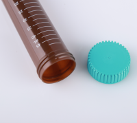 Пробирки 15 мл, ПП, резьбовые, конические, с крышкой, стерильные, без ДНКаз, РНКаз, пирогенов, 12000g, premium, янтарные, Nest, Китай