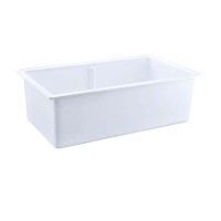 Большая лабораторная раковина-мойка с защитой от перелива Stegler RM-820 (полипропиленовая, 900×520×390)