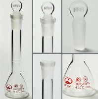 Колба 2-10-2 мерная, с пришлифованной пробкой 10/19