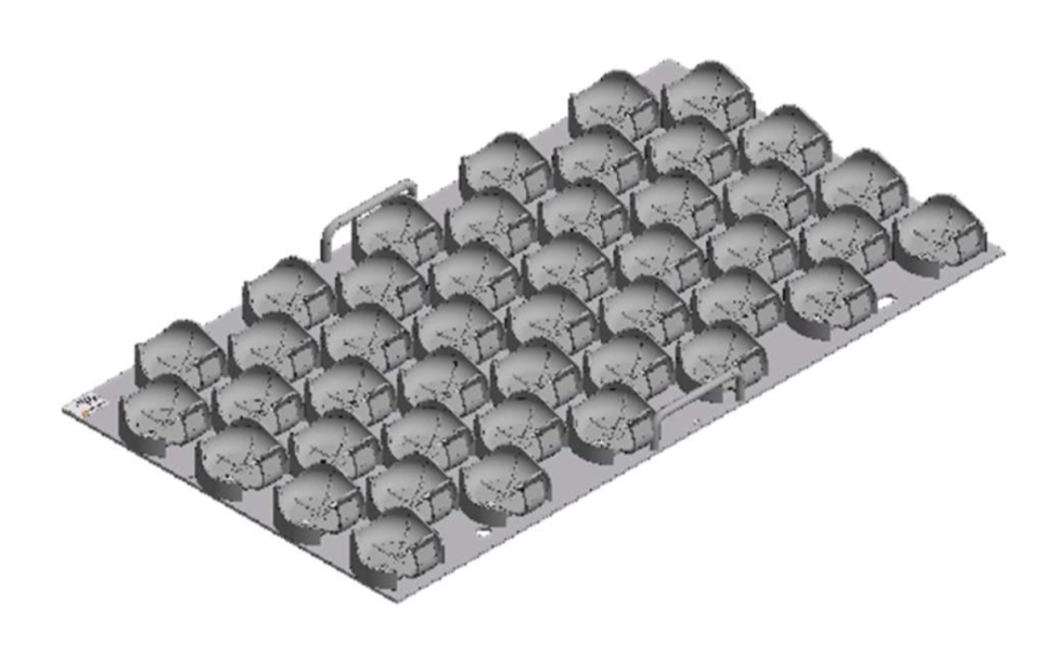 Платформа M c зажимами (пластик) 28x500 мл, для Multitron Standard, Infors