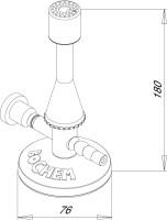 Горелка Bochem Теклю с игольчатым клапаном, природный газ