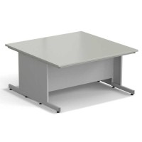 Стол островной ЭКРОС 1500х1500х750 мм, раб. поверхность - ЛАМИНАТ СЕРЫЙ