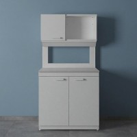 Стол лабораторный с шкафом-надстройкой ЛК-900 СН (Сталь, GranTec)