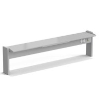 Стеллаж технологический пристенный ЭКРОС с одной полкой на 1800