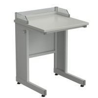 Стол ученический с бортиком 600х600х840, раб. поверхность - ЛАМИНАТ СЕРЫЙ