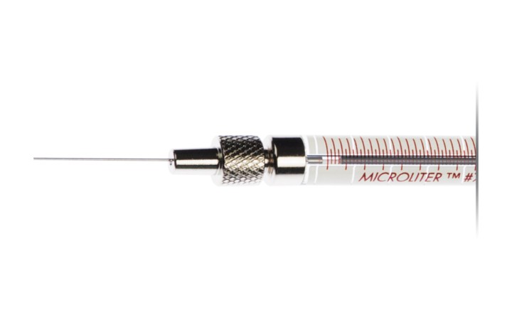 Шприц микролитровый Hamilton 5 мкл, 7105 KH, Knurled Hub Needle, 24 gauge, 2.75 in, point style 3