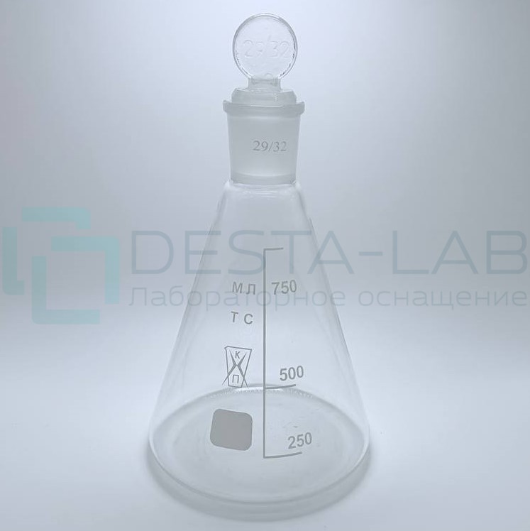 Колба КН-1-750-29/32 ПМ ТС со шкалой