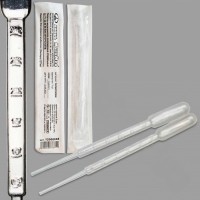 Пипетка для переноса жидкостей (Пастера) 3,5 мл, стер, п/эт, инд. уп., уп 100 шт, ТУ 32.50.50-029-29508133-2018