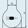Колба DURAN Group 2000 мл, круглодонная, широкогорлая (d=76 мм), стекло