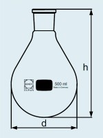 Колба испарительная DURAN Group 500 мл, грушевидная, NS29/32, стекло