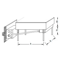 Нагревательная плитка Gestigkeit 33 EB, CERAN, 430 x 430 мм, 2,0 кВт, 3х400 В, с отдельным регулятором, для установки в столы, температура 50-500°C
