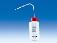 Промывалка VITLAB безопасная, 500 мл, широкое горло, маркировка &quot;Methyl ethyl keton&quot;,PP