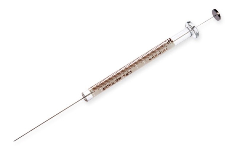 Шприц микролитровый Hamilton 5 мкл, 75 N, Cemented Needle, 26s gauge, 2 in, point style 2