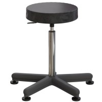 Табурет офисный на опорах (410-540 мм) (кожзам)