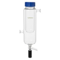 Холодовая ловушка Rettberg для сухого льда, длина 490 мм, кран 0-15 мм, фланцевые соединения DN 16, стекло