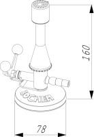 Горелка Bochem Теклю с откидным клапаном, природный газ