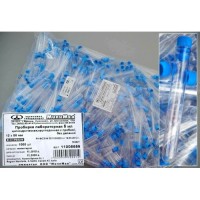 Пробирка лабораторная 5 мл, 12×86 мм, цилиндр., с пробкой, п/с, уп. 500 шт., Aptaca