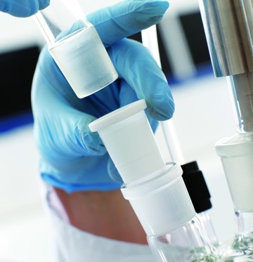 Уплотнительная вставка Bohlender с зажимным кольцом, NS 14/23, PTFE