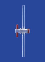 Кран одноходовой Lenz NS18,8, диаметр отверстия 4,0 мм, PTFE