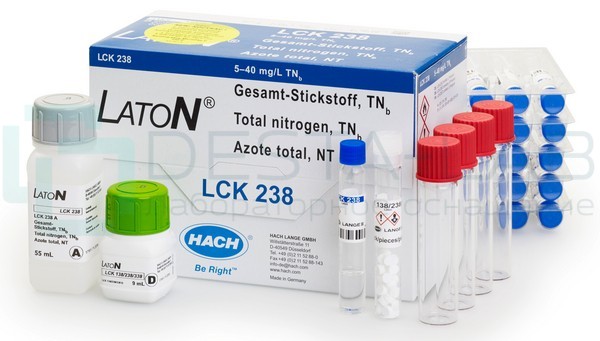 Кюветный тест Hach LCK 238 на Азот общий связанный LatoN, 25 тестов