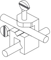 Узел крепежный, d 9-13, угол 90°+180°+270°, треугольный, алюминий, Bochem