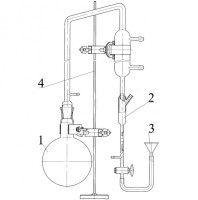Прибор №1 для определения содержания эфирного масла методом Клевенджера (без штатива)