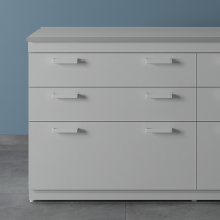 Тумба встраиваемая с 3 ящиками (высота 900) ЛК-400 ТЯ-В (ЛДСП)