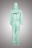 Комбинезон для чистых помещений, со шлемом, с вшитыми бахилами на полужесткой подошве, с маской, с очками, ЛТО