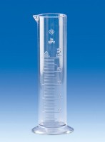 Цилиндр мерный VITLAB, 250 мл, класс B, рельефная шкала, SAN
