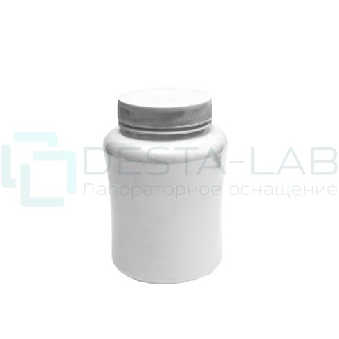 Банка круглая 500 мл белая с крышкой