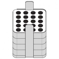 Адаптеры для 20 круглодонных пробирок на 1,2-5 мл, к прямоугольному стакану на 500 мл, для ротора A-4-81 и S-4x500, 2 шт/уп, Eppendorf