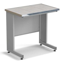 Стол пристенный ЭКРОС 900х600х900 мм, раб. поверхность - КЕРАМИКА с НС бортиком