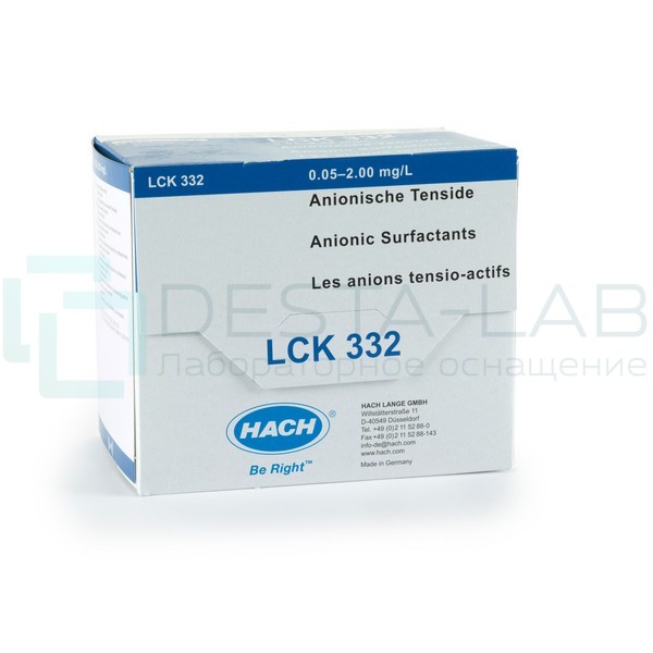 Кюветный тест Hach LCK 332 на ПАВ анионные, 24 тестов