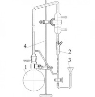Прибор №2 для определения содержания эфирного масла методом Клевенджера со штативом