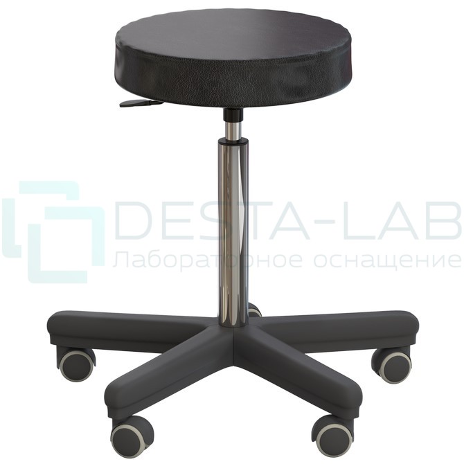 Табурет офисный на роликах (410-540 мм) (кожзам)