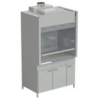 Шкаф вытяжной без подвода воды с ВЗБ светильником 1200х900х2145 мм, раб. поверхность - КЕРАМИКА