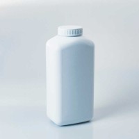 Банка прямоугольная 1000 мл белая с крышкой и прокладкой