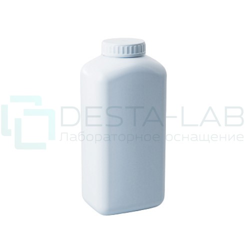 Банка прямоугольная 1000 мл белая с крышкой и прокладкой